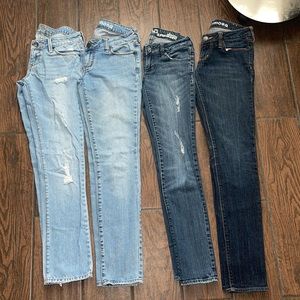 Denim Jeans 👖 Bullhead (PacSun) Size 1 (Lot of 4)